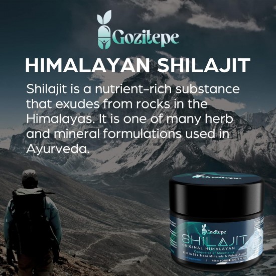 Gozitepe Natural Purified Himalayan Shilajit Resin 30g