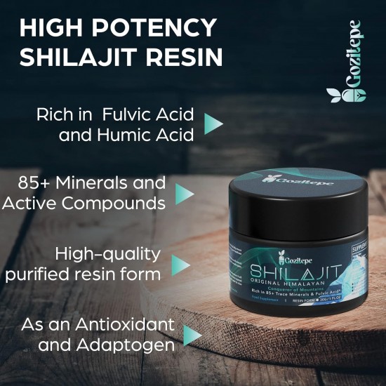 Gozitepe Natural Purified Himalayan Shilajit Resin 30g