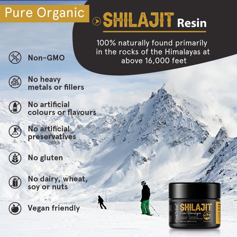 Buy P!nkTribe Original Himalayan Shilajit Resin 30g - Gold Grade 100% Pure